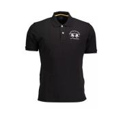 Elegante Polo met contrasterende borduursels La Martina , Black , Here...