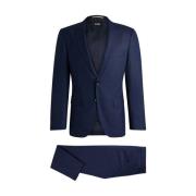 Elegant Suit Set Boss Black , Blue , Heren