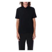 Zwarte Polo Piquet T-Shirt Saint Laurent , Black , Heren