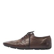 Pre-owned Leather flats Prada Vintage , Brown , Heren