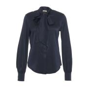 Blauwe Shirts Aw24 Himon's , Blue , Dames