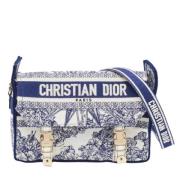 Pre-owned Canvas handbags Dior Vintage , Blue , Dames