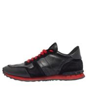 Pre-owned Leather sneakers Valentino Vintage , Black , Dames