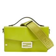 Pre-owned Leather fendi-bags Fendi Vintage , Green , Dames