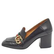 Pre-owned Leather heels Gucci Vintage , Black , Dames