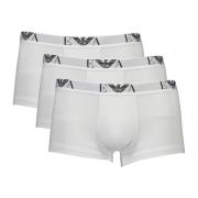 Elegante Tri-Pack Designer Broeken Emporio Armani , White , Heren