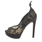 Pre-owned Lace heels Dior Vintage , Black , Dames