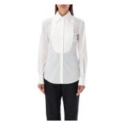 Witte Smoking Shirt Aw24 Dolce & Gabbana , White , Dames