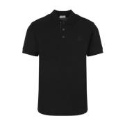 Zwarte T-shirt Polo Collectie Burberry , Black , Heren