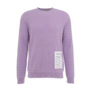 Paarse Gebreide Trui Aw24 Handwas Amaránto , Purple , Heren