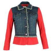 Pre-owned Denim outerwear Moschino Pre-Owned , Red , Dames