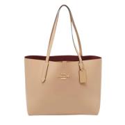 Pre-owned Leather totes Coach Pre-owned , Beige , Dames