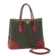 Pre-owned Canvas handbags Louis Vuitton Vintage , Brown , Dames