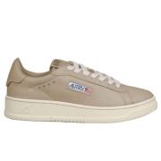 Beige Geitenleren Vintage Sneaker Autry , Beige , Heren