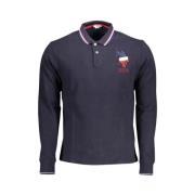 Klassieke polo met lange mouwen en contrasterende accenten U.s. Polo A...