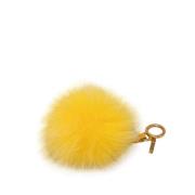 Pre-owned Fur key-holders Fendi Vintage , Yellow , Dames