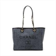 Pre-owned Canvas chanel-bags Chanel Vintage , Blue , Dames