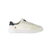 Witte polyester sportsneakers met veters, contrastdetails, logo Carrer...