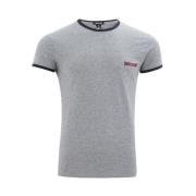 Elegant grijs katoenen T-shirt voor mannen Just Cavalli , Gray , Heren