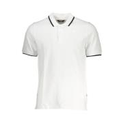 Stijlvol wit poloshirt met contrastdetails K-Way , White , Heren