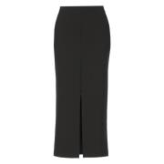 Zwarte Lange Rok met Zakken Pinko , Black , Dames