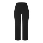 Korte Zwarte Broek Straight-Leg Stijl MAC , Black , Dames