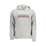 Grijze Hoodie van Katoen Elevated Stijl Napapijri , Gray , Heren