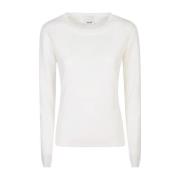 Witte Sweater Collectie Allude , White , Dames