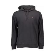 Stijlvolle hoodie met iconische details Napapijri , Black , Heren