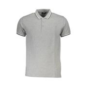 Grijs Katoenen Poloshirt met Borduurwerk Cavalli Class , Gray , Heren