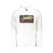 Wit sweatshirt met exclusieve print Cavalli Class , White , Heren