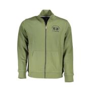 Groen Fleece Rits Sweatshirt La Martina , Green , Heren