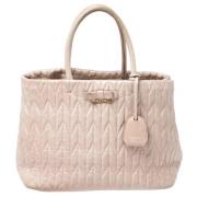 Pre-owned Leather totes Miu Miu Pre-owned , Beige , Dames