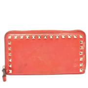 Pre-owned Leather wallets Valentino Vintage , Red , Dames