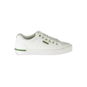 Witte Polyester Sneakers met Veters, Contrastdetails, Logo Carrera , W...