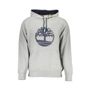 Gezellig Biologisch Katoenen Hoodie Timberland , Gray , Heren