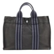 Pre-owned Canvas hermes-bags Hermès Vintage , Gray , Dames