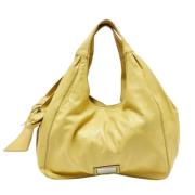 Pre-owned Leather handbags Valentino Vintage , Yellow , Dames