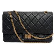 Pre-owned Leather chanel-bags Chanel Vintage , Black , Dames