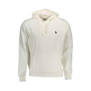 Wit Katoenen Hoodie U.s. Polo Assn. , White , Heren