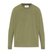 Lange mouw T-shirt Maison Kitsuné , Green , Heren