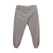 Stijlvolle Grijze Katoenmix Broek Alexander McQueen , Gray , Heren