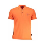 Roze poloshirt met geborduurd logo Napapijri , Red , Heren