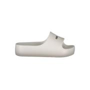 Witte polyethyleen sandalen met 5 cm plateau Carrera , White , Dames