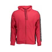 Stijlvol roze sweatshirt met capuchon en contrastdetails Cavalli Class...