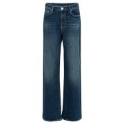 Baggy Wide Leg Jeans True Religion , Blue , Dames