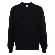 Blauwe Lichtgewicht Crew Neck Sweatshirt C.p. Company , Blue , Heren