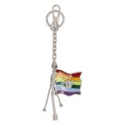 Metalen Sleutelhanger en Karabijnhaak Versace , Gray , Dames