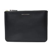 Zwarte Leren Clutch Comme des Garçons , Black , Dames