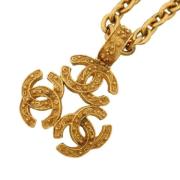 Pre-owned Metal chanel-jewelry Chanel Vintage , Yellow , Dames